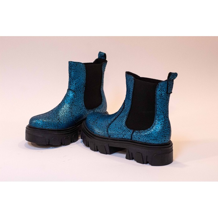 Botin online azul mujer